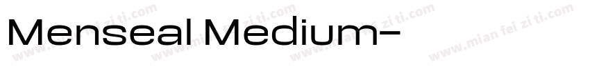 Menseal Medium字体转换